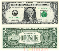 Бона. США 1 доллар 1995 год. Джордж Вашингтон. (Пресс)