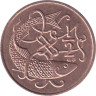  Остров Мэн. 1/2 пенни 1980 год. Атлантическая сельдь (AB). 