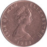 Остров Мэн. 1/2 пенни 1980 год. Атлантическая сельдь (AB). 