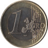  Нидерланды. 1 евро 2005 год. Портрет королевы Беатрикс в профиль. 