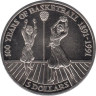  Ниуэ. 5 долларов 1991 год. 100 лет баскетболу. 