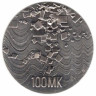  Финляндия. 100 марок 1992 год. 75 лет независимости Финляндии. 