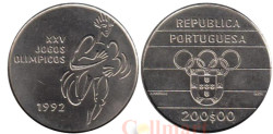 Португалия. 200 эскудо 1992 год. XXV Олимпийские игры, Барселона 1992.