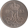  Дания. 10 эре 1983 год. Королева Маргрете II. 