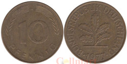 ФРГ. 10 пфеннигов 1977 год. (J)