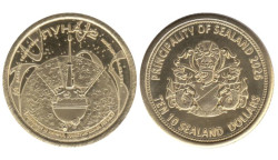 Памятный жетон. Силенд. 10 долларов 2026 год. История Российской космонавтики - Луна 2.