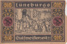  Бона. Германия. Люнебург 50 пфеннигов 1921 год (вариант 1). Нотгельд. (F) 