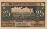  Бона. Германия. Нойбранденбург 25 пфеннигов 1921 год. Вид на город Нойбранденбург. Нотгельд. (XF) 