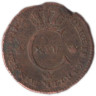  Швеция. 1/4 скиллинга 1827 год. Король Карл XIV Юхан. 