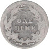  США. 1 дайм (10 центов) 1913 год. Дайм Барбера. (без отметки монетного двора) 