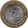  Республика Конго. 1000 франков 2020 год. 60 лет независимости. Лев. 