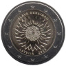  Латвия. 2 евро 2023 год. Украина. 