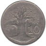  Зимбабве. 10 центов 1980 год. Баобаб. 
