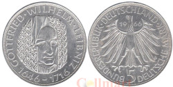 Германия (ФРГ). 5 марок 1966 год. 250 лет со дня смерти Готфрида Вильгельма Лейбница. (D)