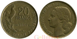 Франция. 20 франков 1951 год. Галльский петух.