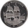  Британские Виргинские острова. 1 доллар 2020 год. Торговое судно Мейфлауэр - 400 лет историческому путешествию. 