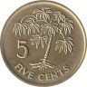  Сейшельские острова. 5 центов 2007 год. Растение Маниок. 