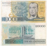  Бона. Бразилия 100000 крузейро 1985 год. Жуселину Кубичек. (VF) 