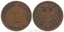 Германская империя. 1 пфенниг 1905 год. (A)