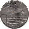  США. 25 центов 2001 год. Квотер штата Кентукки. (D) 