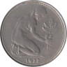  ФРГ. 50 пфеннигов 1972 год. (F) 