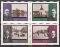 Квартблок. Канада 1989 год. 150 лет первой фотографии, сделанной канадцем - пионеры фотографии Канады.