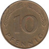  ФРГ. 10 пфеннигов 1977 год. (F) 