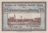  Бона. Германия (Польша). Волау (Волув) 25 пфеннигов 1920 год. Нотгельд. (XF) 
