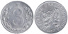  Чехословакия. 3 геллера 1953 год. 