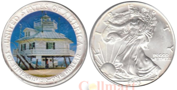  США. 1 доллар 2005 год. Маяк. 