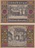  Бона. Германия. Люнебург 75 пфеннигов 1921 год (вариант 1). Нотгельд. (XF) 
