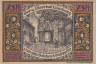  Бона. Германия. Люнебург 75 пфеннигов 1921 год (вариант 1). Нотгельд. (XF) 