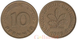 ФРГ. 10 пфеннигов 1982 год. (D)