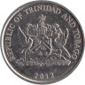  Тринидад и Тобаго. 10 центов 2012 год. Гибискус. 