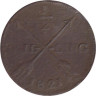  Швеция. 1/2 скиллинга 1821 год. Король Карл XIV Юхан. 