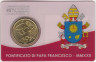  Ватикан. 50 евроцентов 2022 год. Монетная карта №43 - Понтификат папы Франциска MMXXII. (галерея марок) 