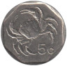  Мальта. 5 центов 1995 год. Краб. 