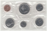  Канада. Набор монет 1975 год. Официальный годовой набор. (6 штук) 