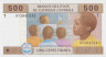  Бона. Центральная Африка, Республика Конго (литера Т) 500 франков 2002 год. Дети на уроке. P-106 Td (Пресс) 