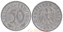 Германия (Третий рейх). 50 рейхспфеннигов 1935 год. Герб. (D)