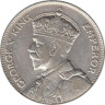  Новая Зеландия. 1/2 кроны 1934 год. Король Георг V. 