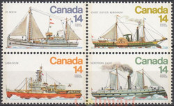 Набор марок. Канада 1978 год. Канадские корабли, 4-я серия. (4 марки)