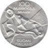  Финляндия. 100 марок 1989 год. Изобразительное искусство Финляндии. 