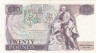  Бона. Великобритания 20 фунтов 1980 год. Уильям Шекспир. (VF++) 