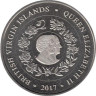  Британские Виргинские острова. 1 доллар 2017 год. 70 лет свадьбе Королевы Елизаветы II и Принца Филиппа. 