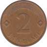  Латвия. 2 сантима 2006 год. 
