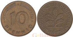 ФРГ. 10 пфеннигов 1977 год. (D)