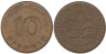  ФРГ. 10 пфеннигов 1977 год. (D) 