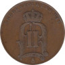  Швеция. 5 эре 1895 год. Король Оскар II. 