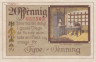  Бона. Германия (Дания). Тондерн (Тённер) 20 пфеннигов 1920 год. Нотгельд. (XF) 